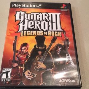Play station 2 guitar hero game
